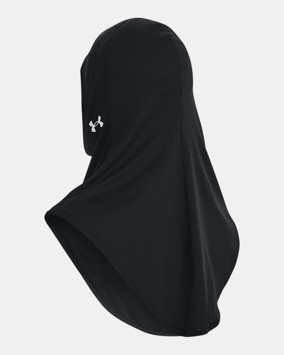 Women's UA Extended Sport Hijab in Black image number 1